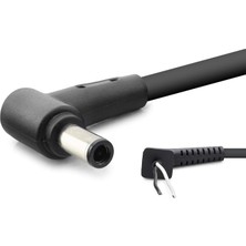 Hadron HDX5575 Laptop Adaptör Dc Jack Kablosu 6.0x3.7 mm L Tip 1.2 M 200W Siyah