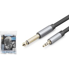Hadron HDX1081 3.5 mm To 6.35 mm Stereo Jack Kablosu 5 M Siyah