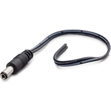 Hadron HDX5506 Dc Power Jack Kablosu 5.5x2.0 mm 26 cm Siyah