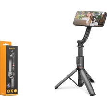 Nodar ND1048 Telefon Tripodu ve Selfie Çubuğu Manyetik Tutuculu Bluetooth Kumandalı 105 cm Siyah