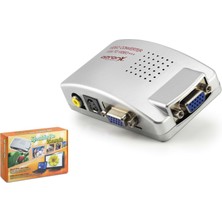 Apronx APX895 VGA To Av S-Video Görüntü Dönüştürücü Gri