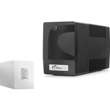 Upset UPSET850 Ups Kesintisiz Güç Kaynağı 850VA 510W 12V 9AH Siyah