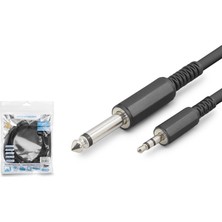 Hadron HDX1077 3.5 mm To 6.35 mm Stereo Jack Kablosu 3 M Siyah