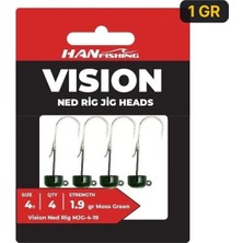 Han Fishing Hanfish Vision Ned Rig Green Jighead