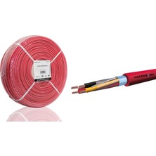 Hadron HDX5581-250 Yangın Alarm Kablosu J-Y(St)Y..lg Cca 2X2X0.80 mm 250 M Kırmızı