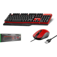 Hadron HD861K Klavye Mouse Seti 1000 Dpı Kırmızı