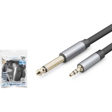 Hadron HDX1080 3.5 mm To 6.35 mm Stereo Jack Kablosu 3 M Siyah