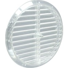 Mythriva Cam Menfezi - Şeffaf Doğalgaz ve Kombi Havalandırma Menfezi, Sabit Kanatlı Yuvarlak Cam Tipi Havalandırma Kapağı -180MM (Vida ve Somun Dahil) (Şeffaf)