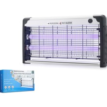 Hadron HDX9304 Elektrikli Sinek Öldürücü Cihaz 30W 49 cm Floresan Alüminyum Siyah Beyaz