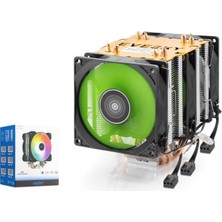 Nodar ND2605 Cpu Kule Tipi Işlemci Soğutucu Üç Fanlı 90 mm Siyah