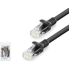 Hadron HDX5068 Cat6 Ethernet Patch Kablosu 1 Gbps 250 Mhz 60 cm Siyah