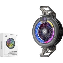 Hadron TH25PRO Telefon Soğutucu Fan Rgb Isı Göstergeli Siyah