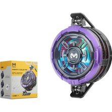 Hadron CX08AI Manyetik Klipsli Telefon Soğutucu Fan Rgb Mor Siyah