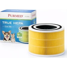 Mythriva Levoit Core 300, Core 300S Air Purifier Uyumlu Hepa + Karbon Filtre - (Pet-Evcil Hayvan) (Sarı)