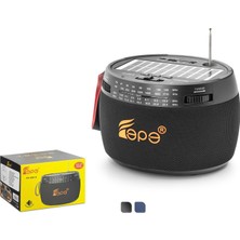 Fepe FP396S Bluetooth Fm Radyo USB Tf Aux Solar Şarjlı 7W Taşınabilir Kamp Hoparlör