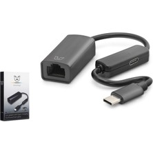 Nonap L118 Type C USB 2.0 Ethernet Adaptör 10/100 Mbps Pd Güç Destekli Siyah