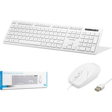 Nodar KM8520 Klavye Mouse Seti 1200 Dpı Beyaz