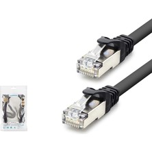 Hadron HDX5088 Cat7 Ethernet Patch Kablosu 10 Gbps 600 Mhz 30 cm Siyah