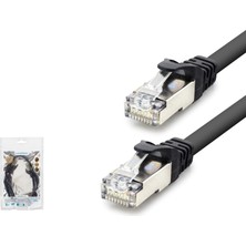 Hadron HDX5089 Cat7 Ethernet Patch Kablosu 10 Gbps 600 Mhz 60 cm Siyah