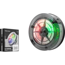 Hadron HDX4379 Manyetik Telefon Soğutucu Fan Rgb Siyah