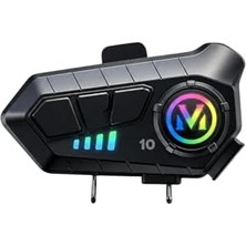 Mythriva V10 5.3 Motosiklet Kask Kulaklık Intercom Işıklı Motorsiklet Interkom