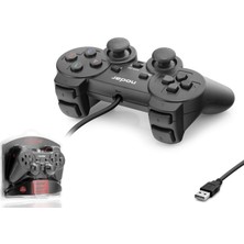 Nodar ND401 Pc Uyumlu Kablolu USB Gamepad Oyun Kolu 140 cm Siyah
