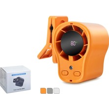 Hadron T511 Şarjlı Turbo Klipsli Mini El Fanı 1500 Mah Dijital Göstergeli 199 Kademeli