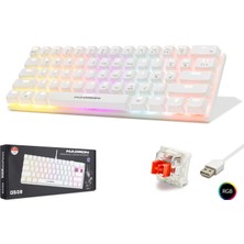Hadron G508R Mekanik Gaming Mini Klavye Red Switch Rgb 61 Tuş Beyaz