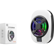 Hadron HDX4612 Manyetik Telefon Soğutucu Fan Rgb Isı Göstergeli Beyaz