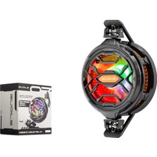 Hadron HDX4382 Manyetik Klipsli Magsafe Uyumlu Telefon Tablet Soğutucu Fan 15W Rgb Siyah