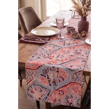Nunuteks Dekoratif Desenli Runner | Bohem, Etnik ve Tropikal Koleksiyonu | 40X140 cm | Raşel Kumaş Runner