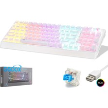 Good Pro G500XW Mekanik Gaming Klavye Blue Switch Rgb 104 Tuş Beyaz