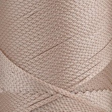Mythriva 2 mm - 200 gr Polyester Makrome Ipi Sütlü Kahve 230 M Polyester Makrome Ip Supla Ip ve Çanta Ipliği