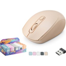Hadron Q220K Kablosuz Mouse 1600 Dpı 25LI Paket Siyah Beyaz Mavi Pembe Turuncu