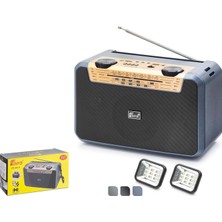 Fepe FP397S Bluetooth Fm Radyo USB Tf Aux Solar Şarjlı Çift LED Aydınlatmalı 24W Kamp Hoparlör