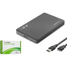 Hadron HDX1752S 2.5 Inç Sata HDD SSD Harici Disk Kutusu USB 3.0 Micro-B Siyah