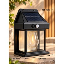 Syn Aksesuar Solar LED Sensörlü Bahçe Duvar Lambası – Güneş Enerjili 3 Modlu IP65 Suya Dayanıklı Dış Mekân Aydınlatma