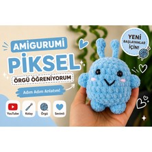 Mythriva Piksel Örgü Öğrenme Kiti Yeni Başlayanlara Uygun Amigurumi Seti