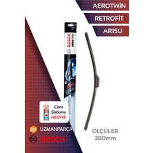 Mythriva Bosch Aerotwin Retrofit AR15U Klasik Kancalı Muz Tipi Ön Tek Silecek 380MM - 3397008639