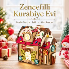 Mythriva Zencefilli Kurabiye Evi Book Nook Dıy Kit – Ahşap Minyatür Kitaplık Dekoru Ahşap Maket