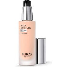 Mythriva Kiko Milano Kıko Milano Instamoisture Glow Foundation 08 | Nemlendirici Sıvı Fondöten, Parlak Yüzeyli