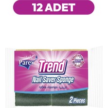 Mythriva Parex Trend Oluklu 2'li Klasik Sünger Onikili Paket