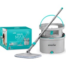 Mythriva Smarter Aqua Max Temiz & Kirli Suyu Ayırma Özelliği Çift Kova Otomatik Temizlik Seti Mop Paspas