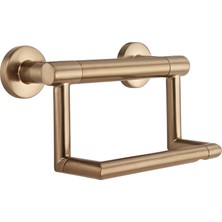 Mythriva (Champagne Bronze) - Delta Faucet 41550-CZ Contemporary Tissue Holder/assist Bar, Champagne Bronze