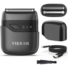Vikicon Vıkıcon MS-9723 Folyo Tıraş Makinesi "çift Bıçakla Yüz Hatlarına Uyum"
