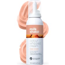Mythriva Milk_shake Whipped Cream Durulanmayan Renkli Bakım Köpüğü Rose Brown 100 ml