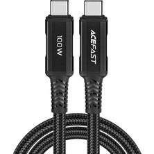 Mythriva Acefast Usb-C To Usb-C 2 Metre Kablo 5A -100W Güç Pps 2.0 - Super Hızlı Şarj - Apple Uyumlu Type-C Şarj Data Kablosu - C4-03