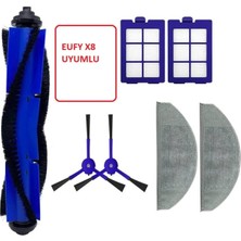 Mythriva Lin Grup Anker Eufy X8 ile ile Uyumlu Filtre Fırça Mop Paspas Seti