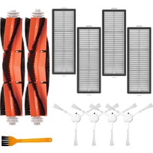 Mythriva Myayd Dreame D10 Plus Için Aksesuar Seti, Dreame Bot D10 Plus RLS3D Robot Süpürge Aksesuarı, 11 Adet Robot Süpürge Yedek Parçası, Aksesuar, 2 Ana Fırça, 4 Filtre, 4 Yan Fırça, 1 Temizleme Aleti Içerir