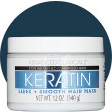 Mythriva Advanced Clinicals Keratin Yumuşak ve Pürüzsüz Saçlar Için Saç Maskesi 340GR